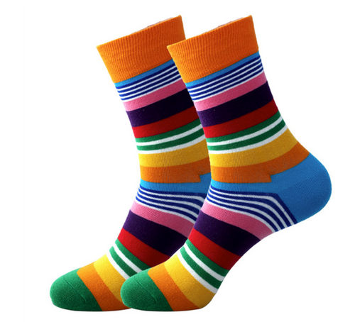 Multi Color Stripe Socks