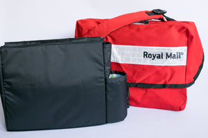 British Royal Mail Courier Messenger Bag with American Happy organizer